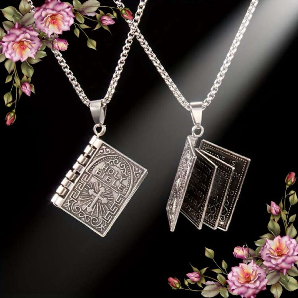 Stylish Foldable Bible Cross Pendant Necklace